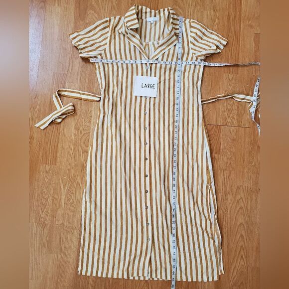 Ten Sixty Sherman | Button Front Shirt Striped Dress - Picture 11 of 16